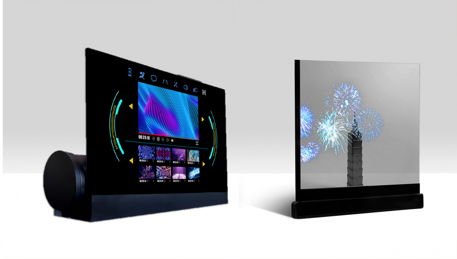 可卷式、折迭性、高透明